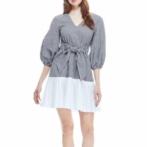 Pearl Lela Rose Seersucker Dress